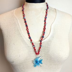 Piece #161 "Something Fishy" Handmade Hemp Jewelry